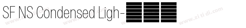 SF NS Condensed Ligh字体转换 SF NS Condensed Ligh字体转换